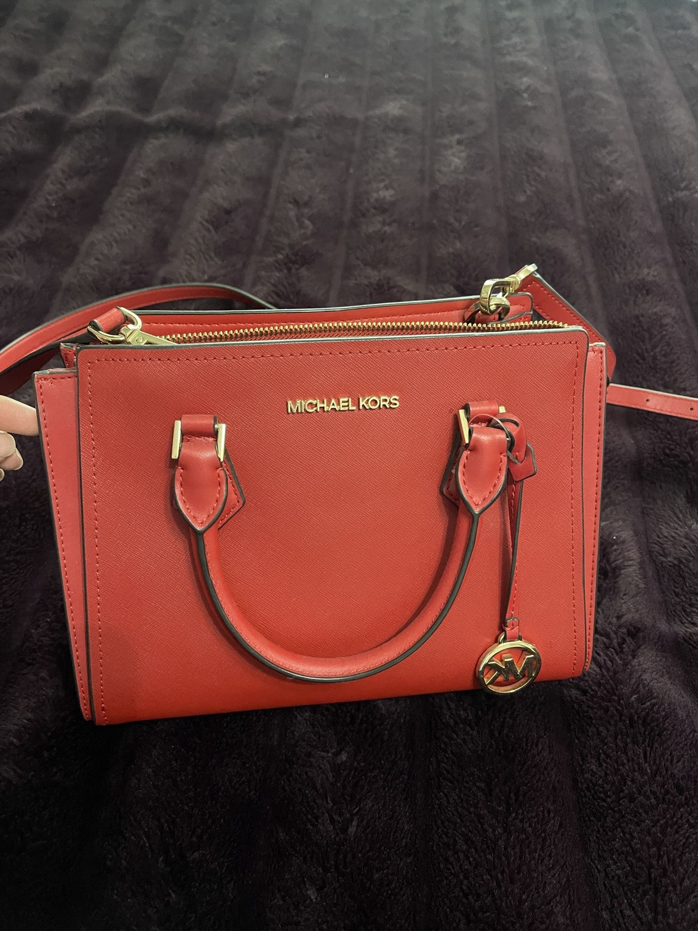 Michael Kors Hope Messenger Bag Red(flame)