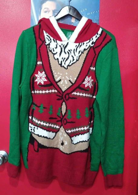Men's Christmas Ugly Sweater Size L
