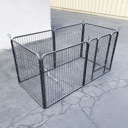 $85 (New) Heavy duty 32” tall x 32” wide x 6-panel pet playpen dog crate kennel exercise cage fence