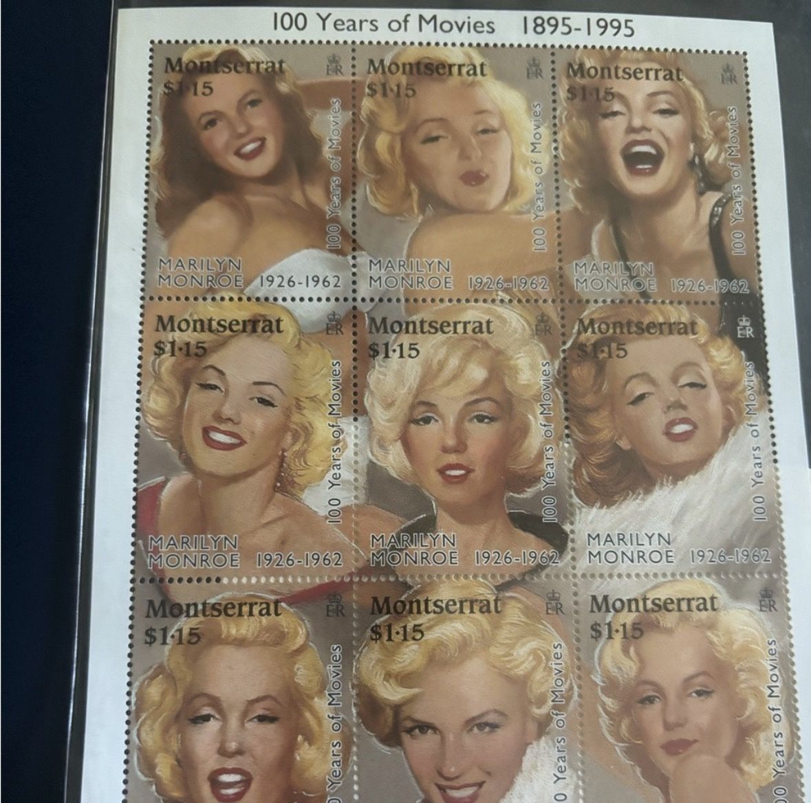 Marilyn Monroe Collector Stamps