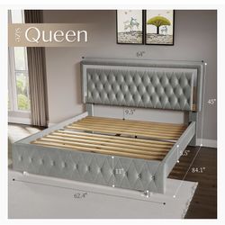 Brand New Queen Size Bed Frame LED * CLEARANCE *