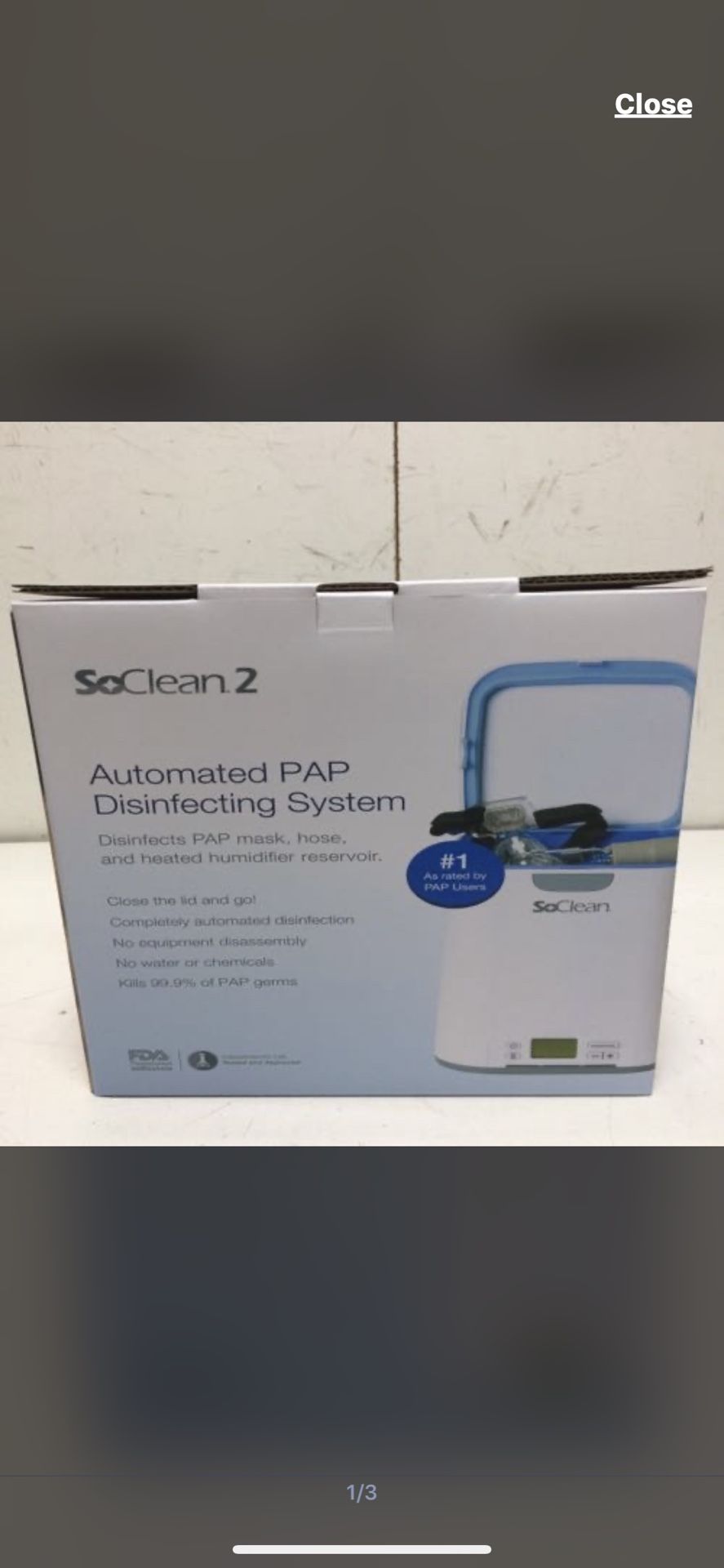 SoClean2 CPAC Santizer NEW