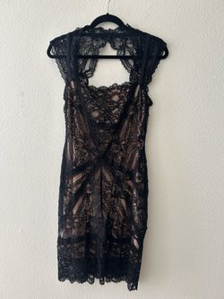 Nicole miller black lace dress