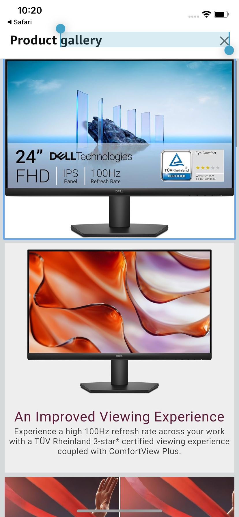 Two - 24” Dell Monitors  P2425H .  Never Used.  Perfect Condition 