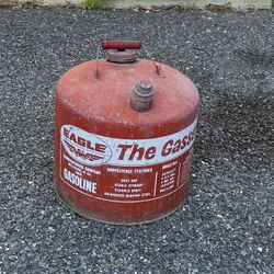 Vintage Eagle 5 Gal. Capacity Red Galvanized Steel Type I Gasoline Can