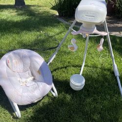 Fisher Price My Sweet Swan Baby Swing for Sale in Anaheim CA OfferUp