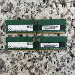 SKHynix 64GB (2x32GB) DDR5 ECC RDIMM PC5-4800B 2Rx8