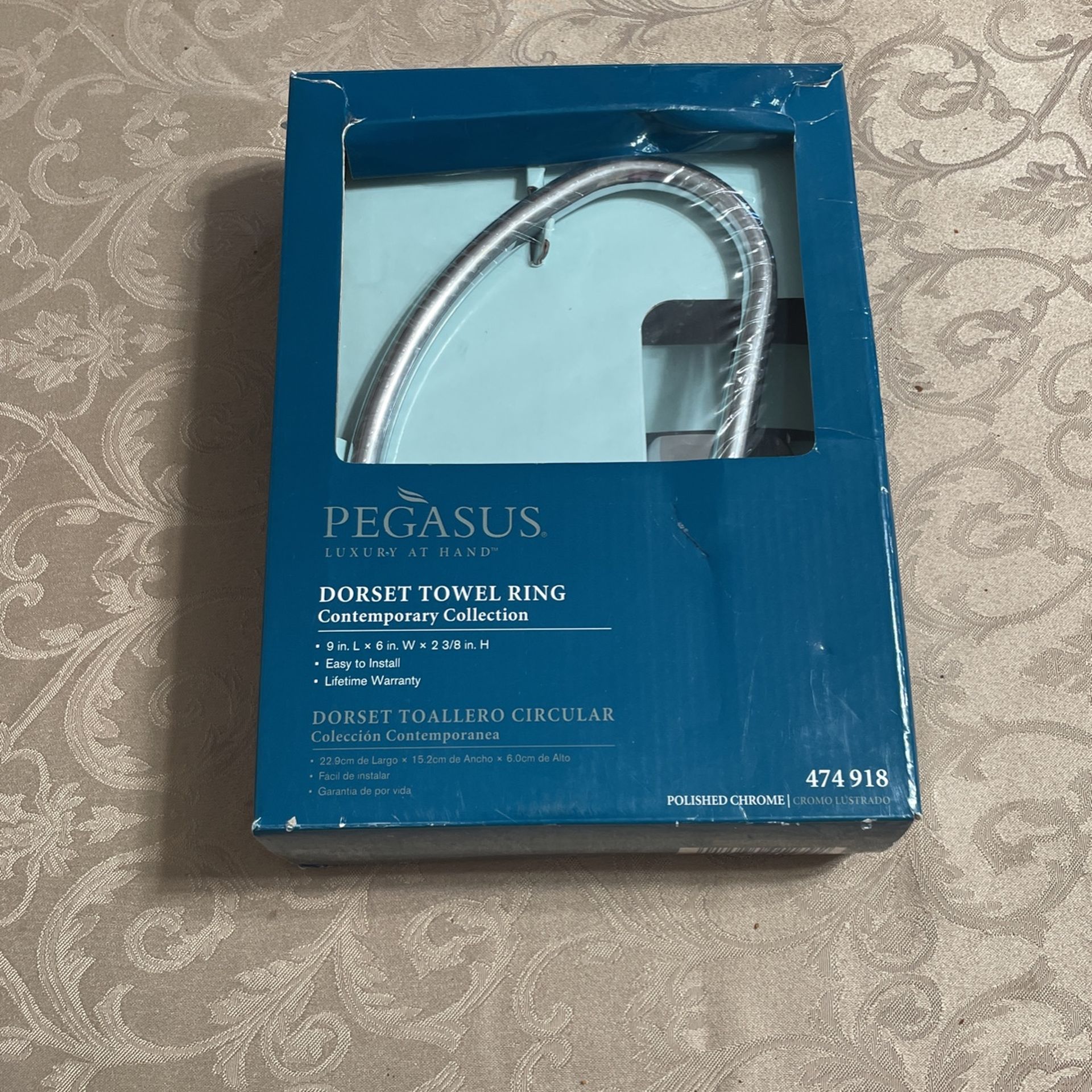 Pegasus Dorset Towel Ring New