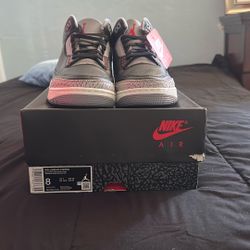 Jordan 3 Black Cement 🔥 Size 8