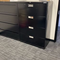 Two 3’ Wide Filing Cabinets 