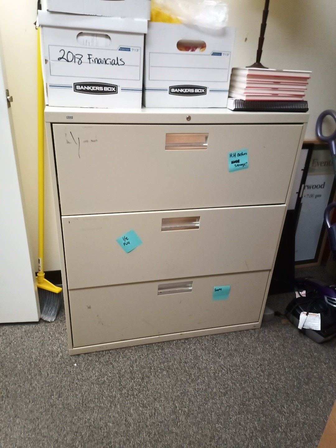 FREE 3 door wide filing cabinet