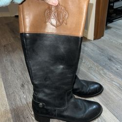 Black And Brown Boots