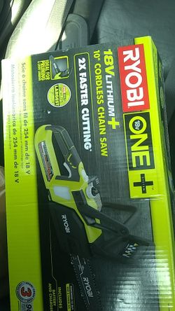 Ryobi cordless chain saw