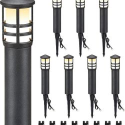 8-Pack Low Voltage Pathway Lights 3W LED Landscape Pathway Lighting 3000K Warm White CRI 90+ Landscape Lights