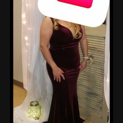 Burgundy Dress