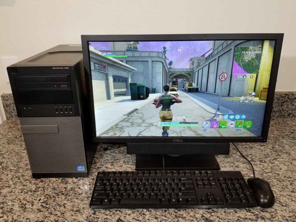 Fortnite 22" Gaming Computer Geforce GTX 670 Core i5 Quad