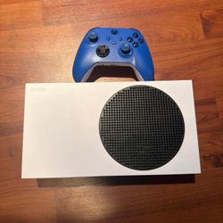 Xbox Series S Console with Blue Controller