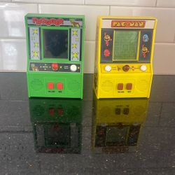 Pac Man And Frogger Hand Held Arcade Game