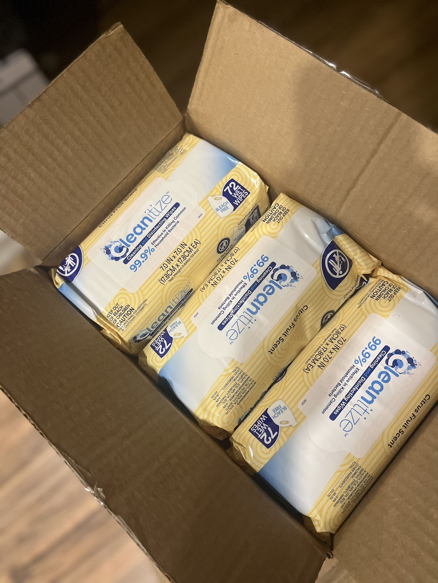 Cleanitize Cleaning & Disinfecting Wipes, 12 Pack, Bleach Free, Citrus Fruit Scent, Disinfect Kitche