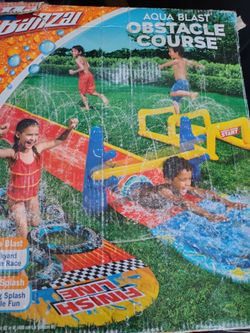 Kids water obstacle course