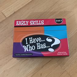 Early Learning Skills-I Have Who Has