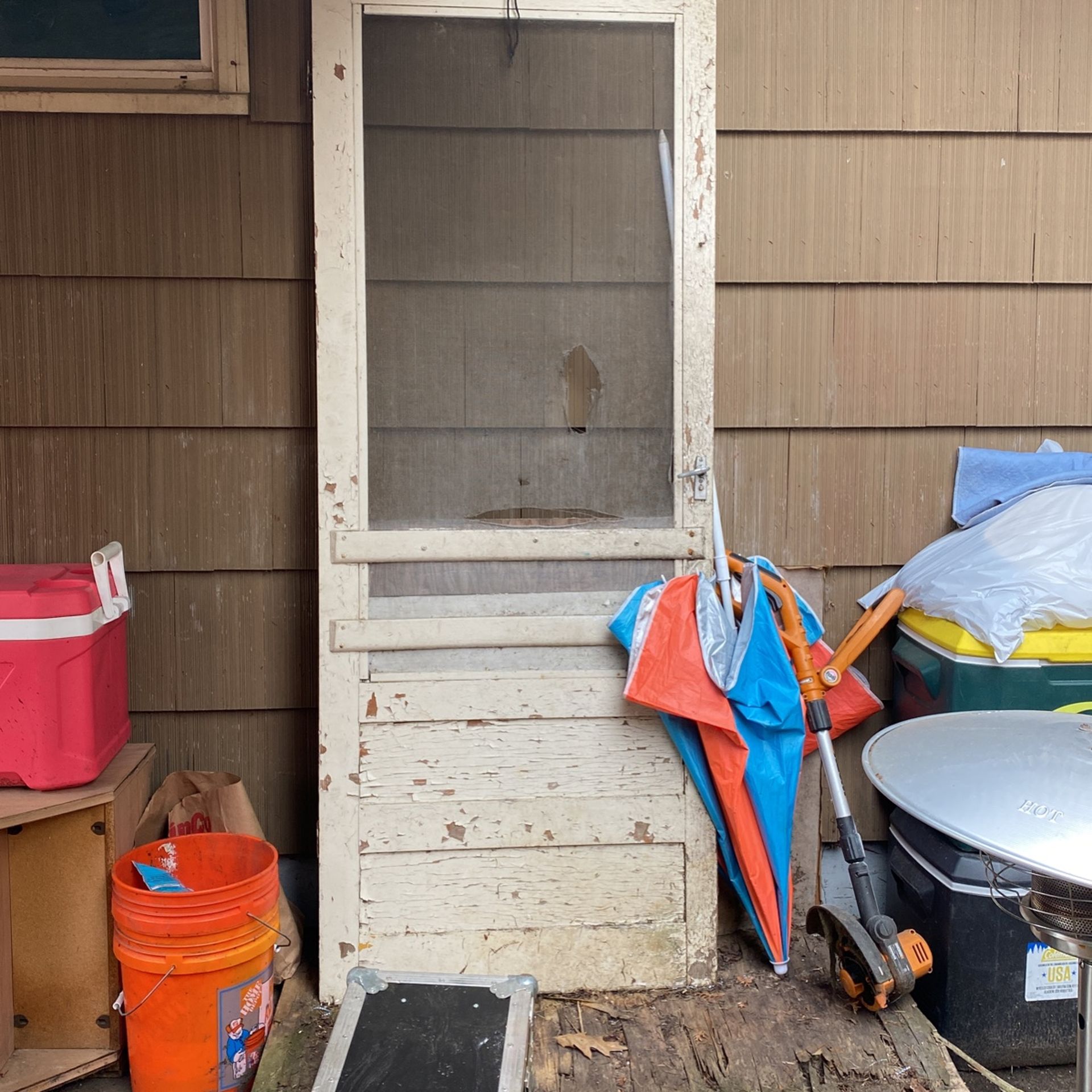 Cool Old Reclaimed Vintage Screen Door For Projects & decor