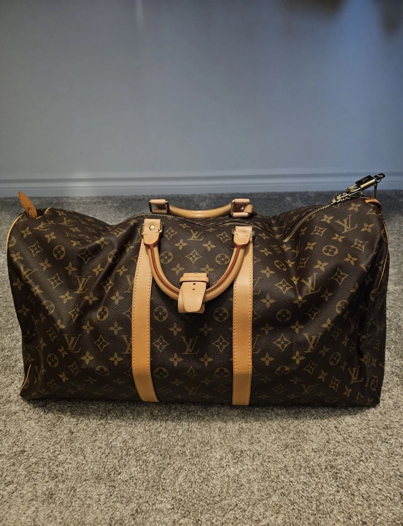 Louis Vuitton Monogram Keepall Boston Bag 60