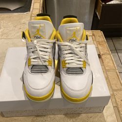 Yellow And White Jordan 4s