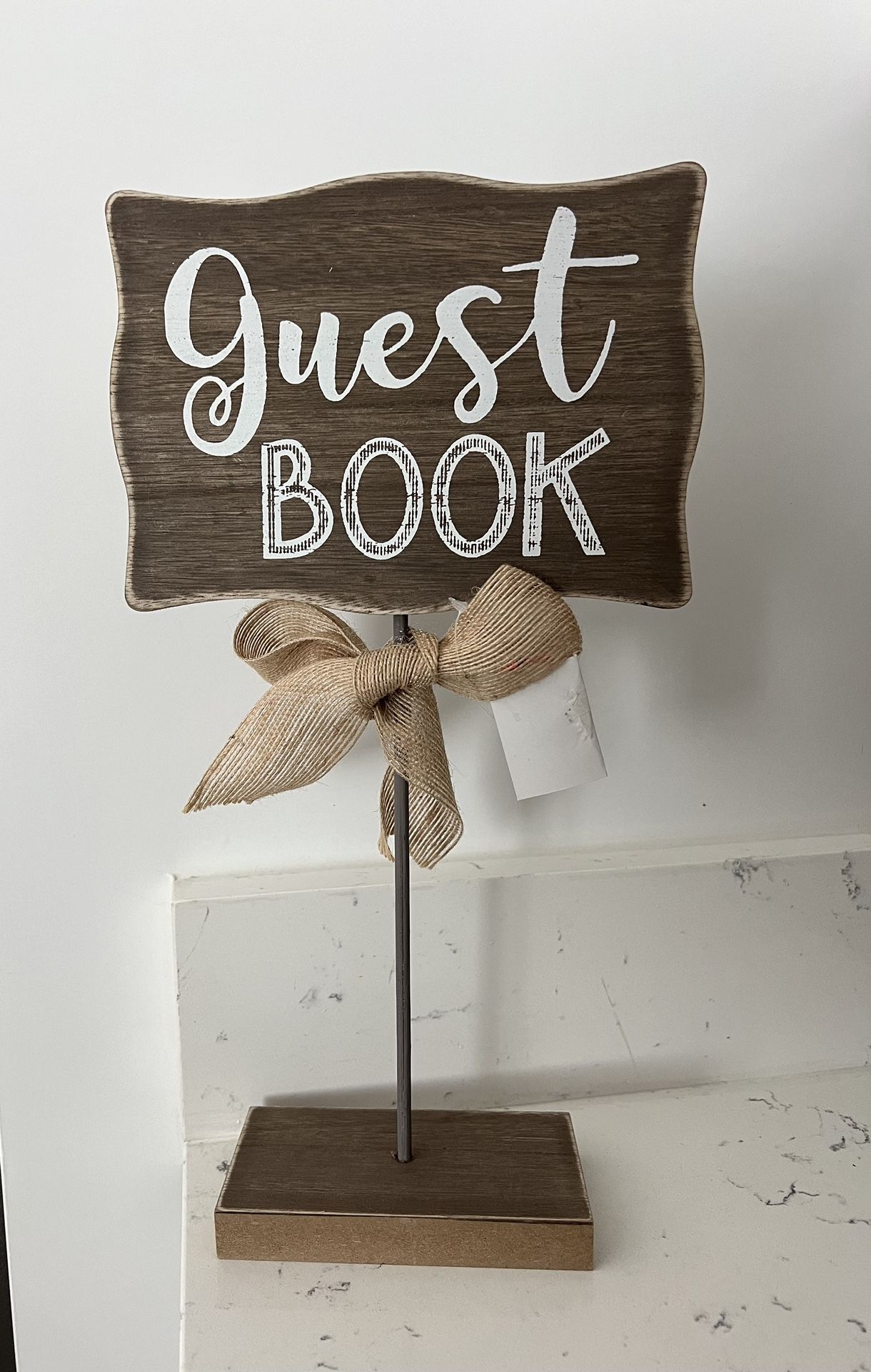 Wooden Guest Book Wedding Table Sign