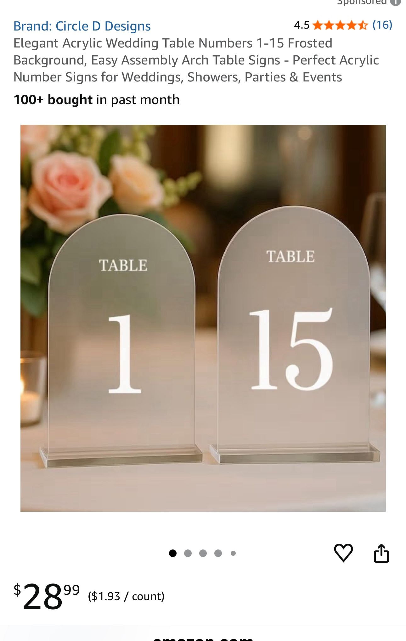 Table Numbers 1-15