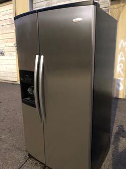 Whirlpool gold stainless steel refrigerator