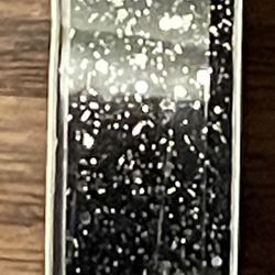 Black Glitter Ribbon New