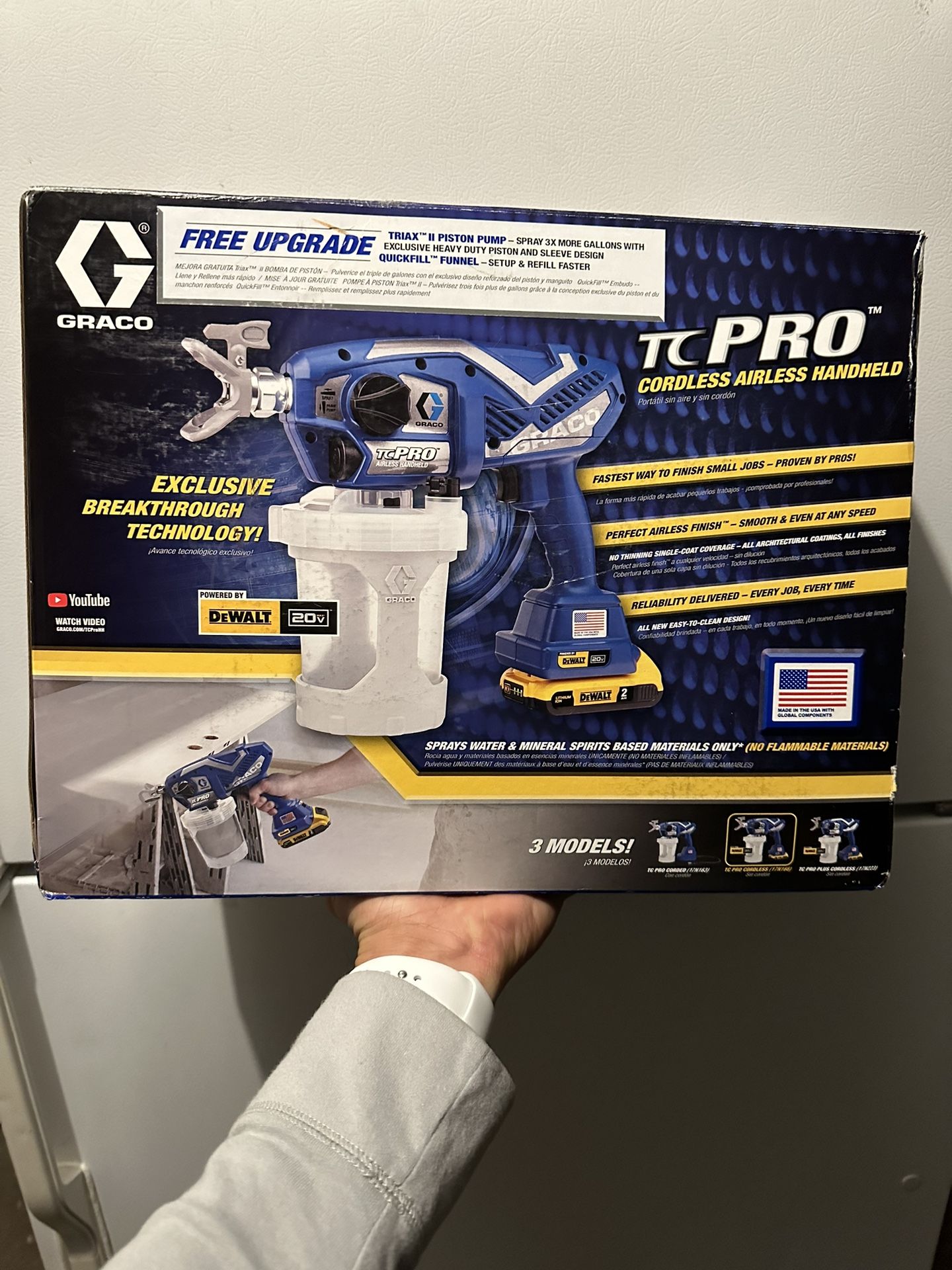 TC Pro Graco Airless Cordless Paint Sprayer Kit