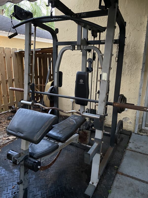 Golds gym platinum home gym and weights for Sale in Miami, FL OfferUp