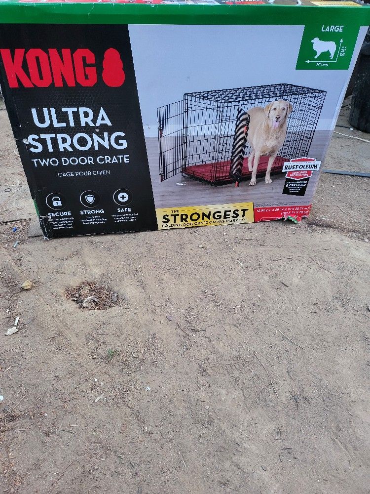 Kong Large dog cage.
Ultra strong