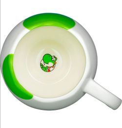 Super Mario Bros. Yoshi Egg Coffee Mug - Officially Licensed Nintendo Ceramic Cup