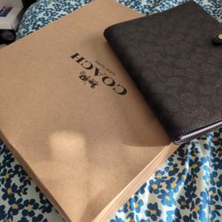 Authentic Coach Branded Journal/ Note Book 