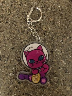 TokiDoki Galactic Cats Acrylic Keychain - Cute Space Themed Astronaut Lucky Money Cat