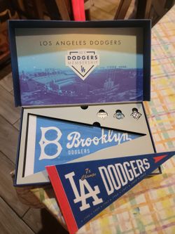 My Dodgers membership pins and banners