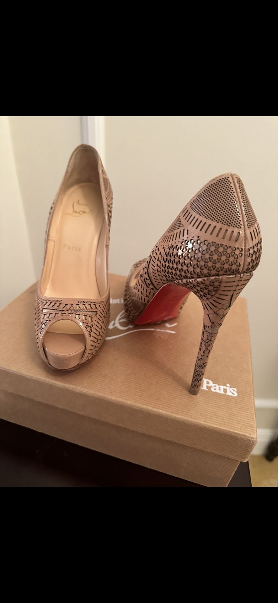 Christian Louboutin Nude Pump Shoes