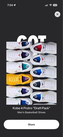 Kobe Bryant Draft Day Pack Shoes