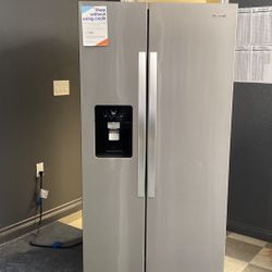 Whirlpool Stainless Steel Side By Side Refrigerator‼️‼️