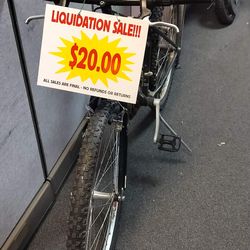 Black 24 inch mountain bike