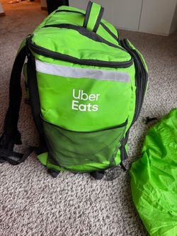 Uber Eats Delivery Backpack + Rain Cover