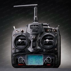 Walkera DEVO 7 Transmitter 2.4Ghz Radio System+Receiver for RC Airplane & Helicopter
