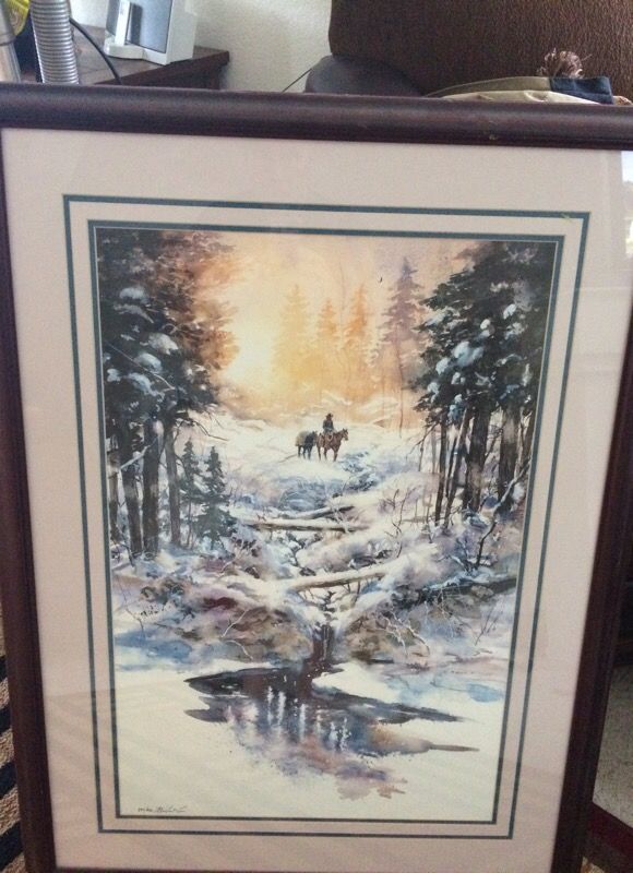Really cool horse/cowboy print