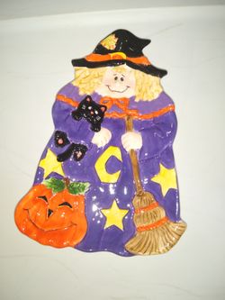 Halloween Witch Candy Dish