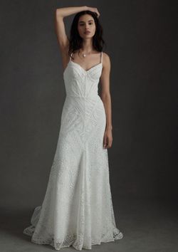 Anthropologie Ivory Gorgeous Lace Wedding Dress, NEW, Size 14