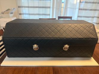 Car Trunk Organizer, Collapsible Faux Leather Compartments Car Storage Organizer Black