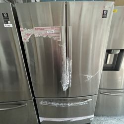 Samsung French Door In Stainless Steel New Open Box With Internal Water And  Ice 